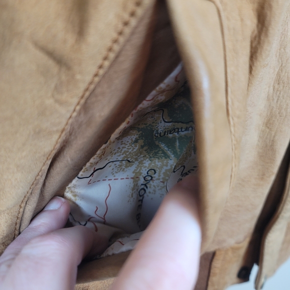 Vintage Marlboro Tan Leather Jacket size S - Picture 4 of 12